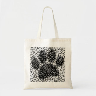 Mozaïekkunst HDeW-afdrukken in zwart-wit Tote Bag