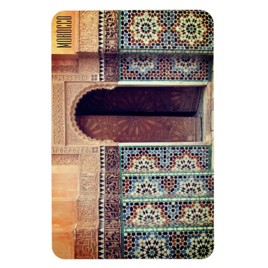 mozaïekmarokkaanse deur magneet (Verticaal)