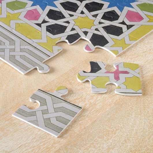 Mozaïekontwerp uit het Alhambra, uit 'The Arabian Legpuzzel (Zijkant)