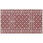 Mozaïekpatroon 02.BW DRed BG Tafelkleed (Voorkant (Horizontaal))