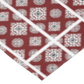 Mozaïekpatroon 02.BW DRed BG Tafelkleed (Gekanteld)