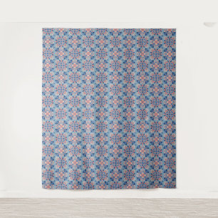 Mozaïekpatroon Stofblauw Wandkleed