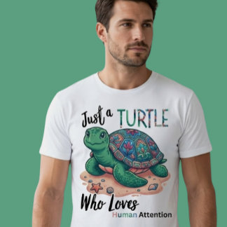 Mozaïekpatroon Zeeschildpad Beschermingsontwerp T-shirt