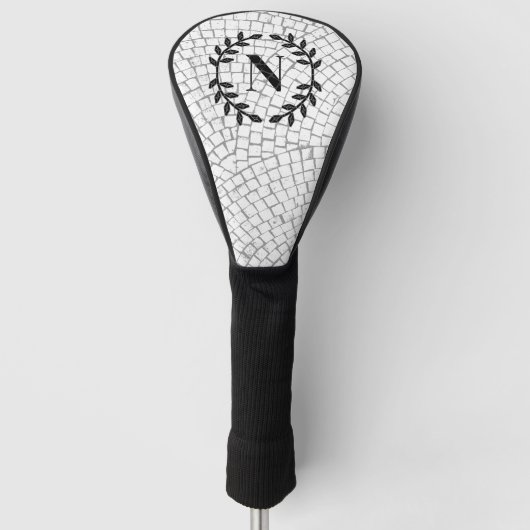 Mozaïekprint Monogram Golfheadcover (Voorkant)
