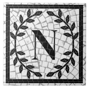 Mozaïekprint Monogram Tegeltje