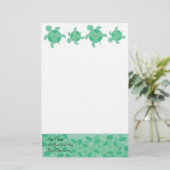 Mozaïekschildpadden Briefpapier (Staand voorkant)