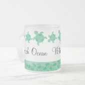 Mozaïekschildpadden Matglas Koffiemok (Voorkant links)