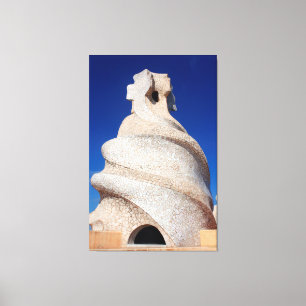 Mozaïekschoorsteen Canvas Afdruk