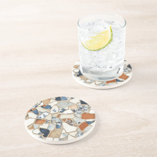 mozaïeksteen fragment zandsteen zandsteen onderzetter