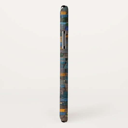 Mozaïekstenen in Blue en Gold iPhone / iPad case (Achterkant / rechts)