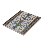 Mozaïektegel c1890 -  ontwerp tegeltje (Zijkant)