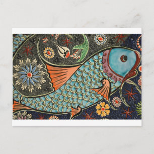 Mozaïekvishaar Briefkaart