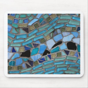Mozaïsche Tegels van Blauw en Groen Muismat
