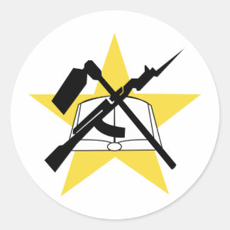 Mozambikaanse vlag Ensignia Ronde Sticker