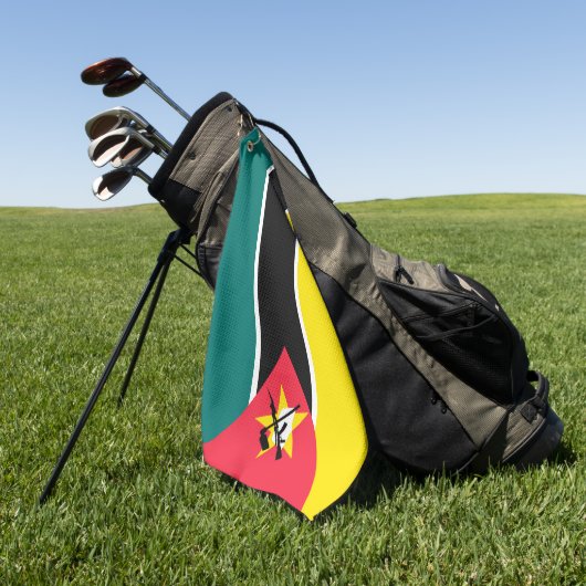 Mozambikaanse vlag golfhanddoek (Groen)