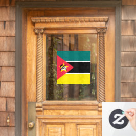Mozambikaanse vlag raamsticker