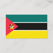 Mozambikaanse vlag visitekaartje (Voorkant)