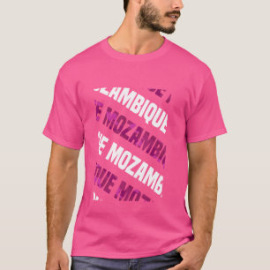 Mozambique Camo Patroon Roze Camouflage T-shirt