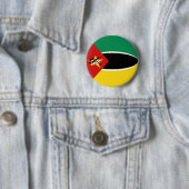 Mozambique Fisheye Flag Button (In situ)