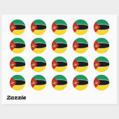 Mozambique Fisheye Vlag Sticker (Vel)