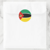 Mozambique Fisheye Vlag Sticker (Tas)
