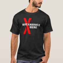 Mozambique Hier zwart T-shirt