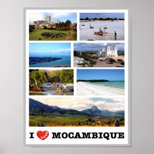 Mozambique - Ik hou van - Poster