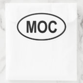 Mozambique "MOC" Ovale Sticker (Tas)