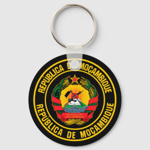 Mozambique Round Emblem Sleutelhanger