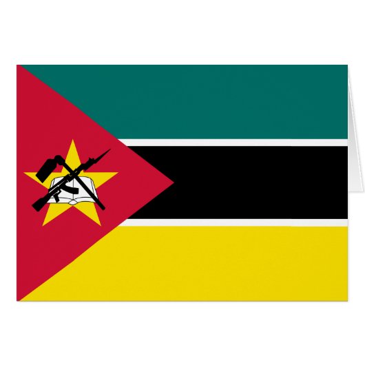 Mozambique vlag (Voorkant Horizontaal)