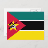 Mozambique vlag briefkaart (Voorkant / Achterkant)