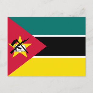 Mozambique vlag briefkaart