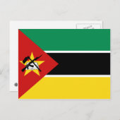 Mozambique Vlag Briefkaart (Voorkant / Achterkant)