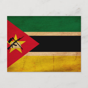 Mozambique vlag briefkaart