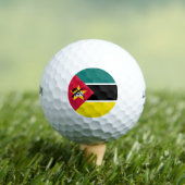 Mozambique vlag golfballen (Insitu Shirt)