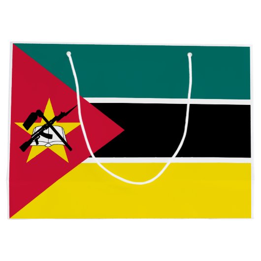 Mozambique vlag groot cadeauzakje (Achterkant)
