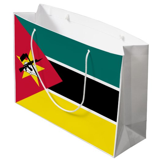 Mozambique vlag groot cadeauzakje (Achterkant Gekanteld)