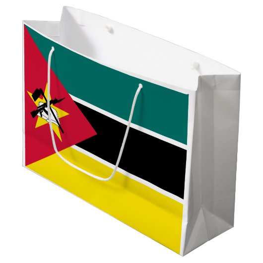 Mozambique vlag groot cadeauzakje (Voorkant Gekanteld)
