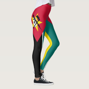 Mozambique vlag leggings