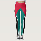 Mozambique vlag leggings (Voorkant)