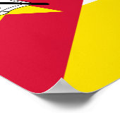 Mozambique vlag poster (Hoek)