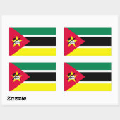 Mozambique vlag rechthoekige sticker (Vel)