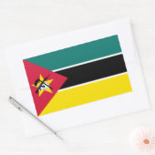 Mozambique vlag rechthoekige sticker (Envelop)