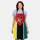 Mozambique vlag schort (Gedragen)