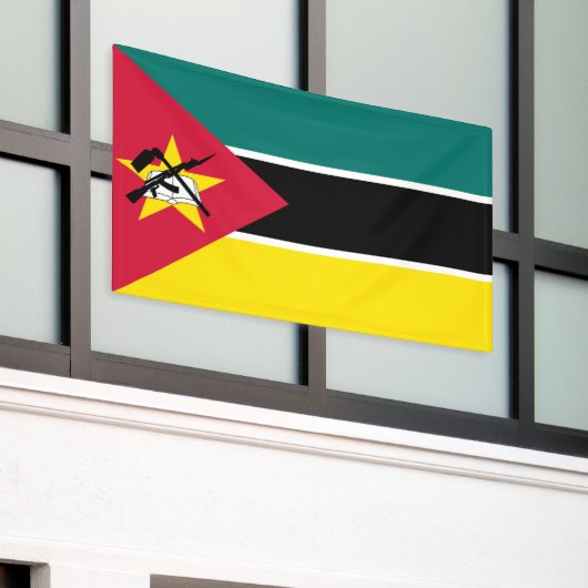 Mozambique vlag spandoek (Buitenkant Gebouw)
