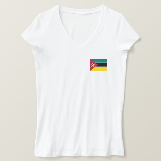 Mozambique vlag t-shirt (Design voorkant)
