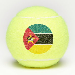 Mozambique vlag tennisballen