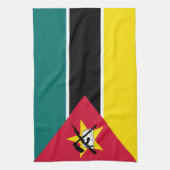 Mozambique vlag theedoek (Verticaal)