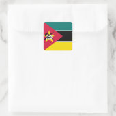 Mozambique vlag vierkante sticker (Tas)