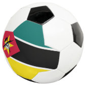 Mozambique vlag voetbal (Drie kwart)